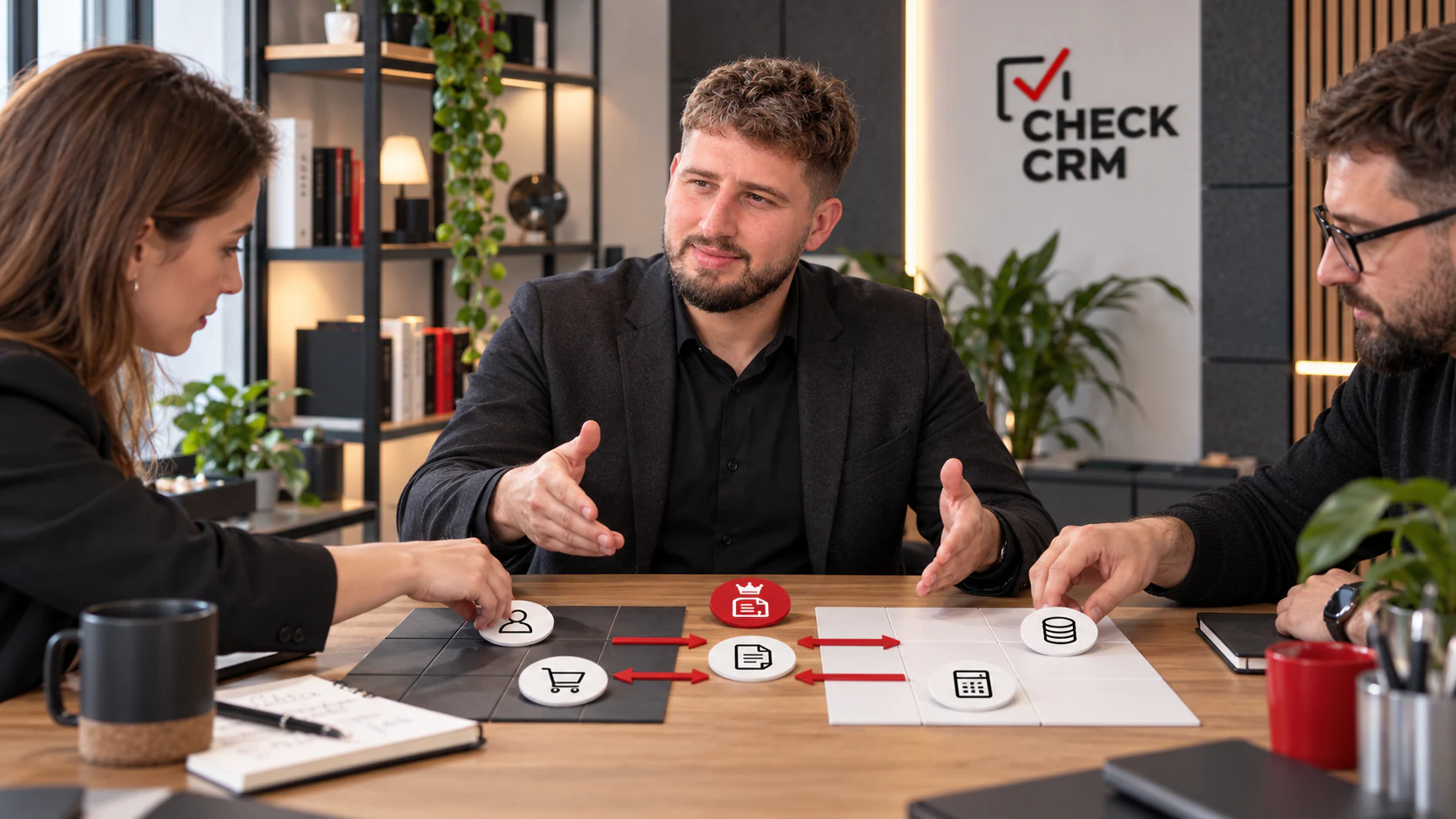 Бизнес и техническая команда согласуют объекты обмена между CRM и 1С